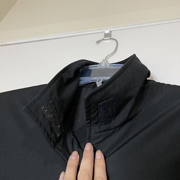 Vintage Fendi Made in Italy Black Trench coat with Pockets size XL - Picture 2 of 12